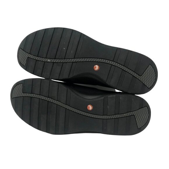 Unstructured By Clarks Womens Loafer Flat Shoes Black Leather Slip On 8 M - Picture 3 of 8